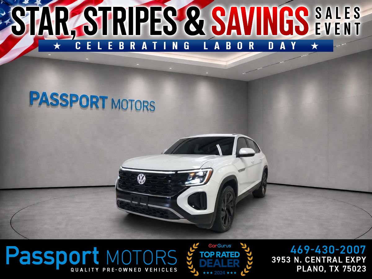 White 2024 Volkswagen Atlas Cross Sport SUV / Crossover All-Wheel Drive 8-Speed Automatic