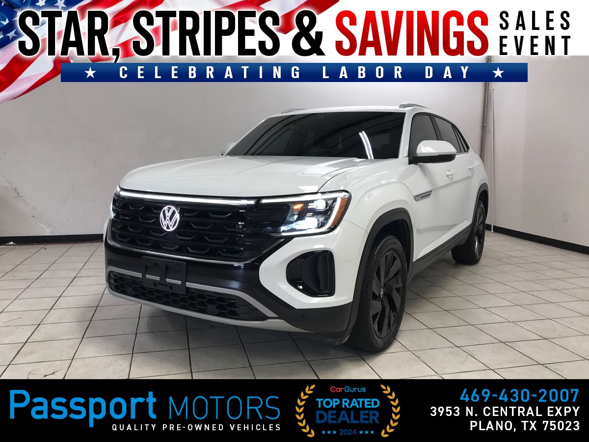 White 2024 Volkswagen Atlas Cross Sport SUV / Crossover All-Wheel Drive 8-Speed Automatic