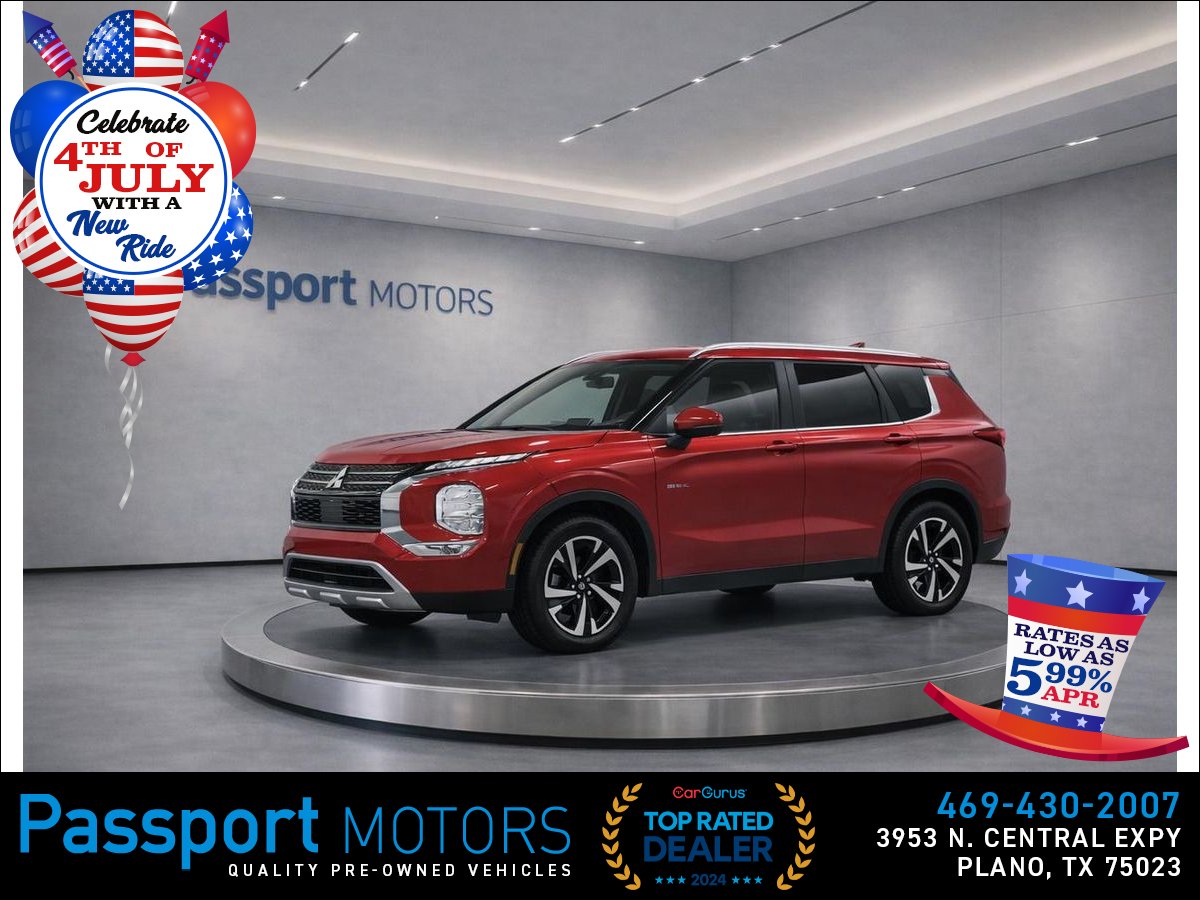 Red 2024 Mitsubishi Outlander SUV / Crossover Front-Wheel Drive Continuously Variable Transmission