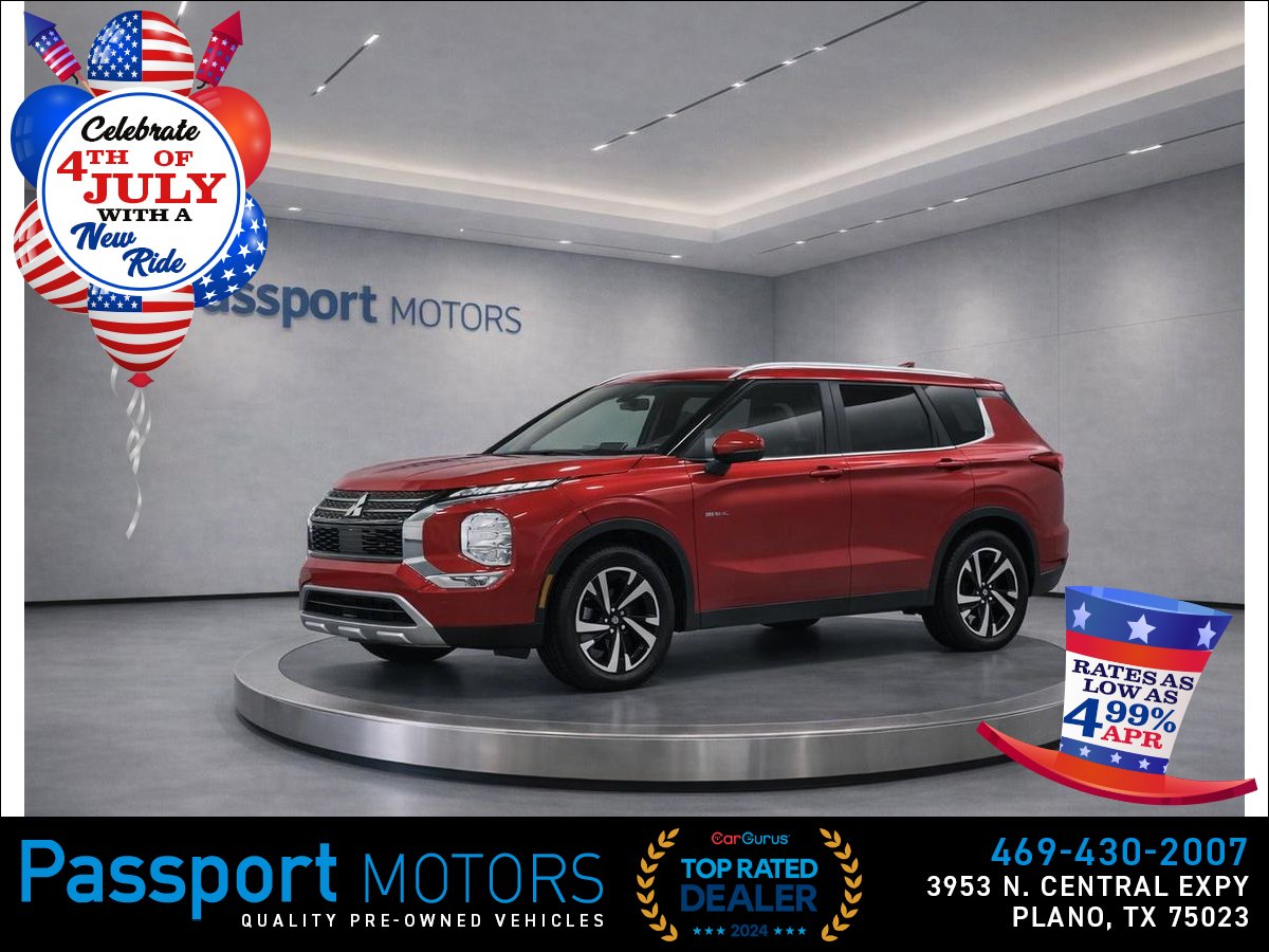 Red 2024 Mitsubishi Outlander SUV / Crossover Front-Wheel Drive Continuously Variable Transmission