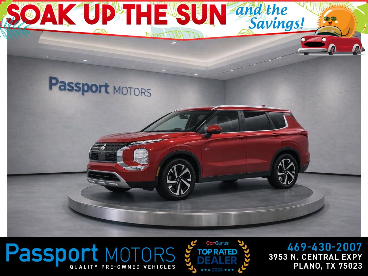 Red 2024 Mitsubishi Outlander SE FWD SUV / Crossover Front-Wheel Drive Continuously Variable Transmission