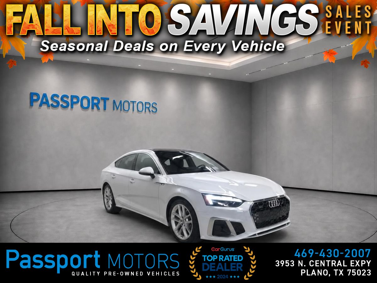 White 2023 Audi A5 Sportback Sedan All-Wheel Drive 7-Speed Dual Clutch