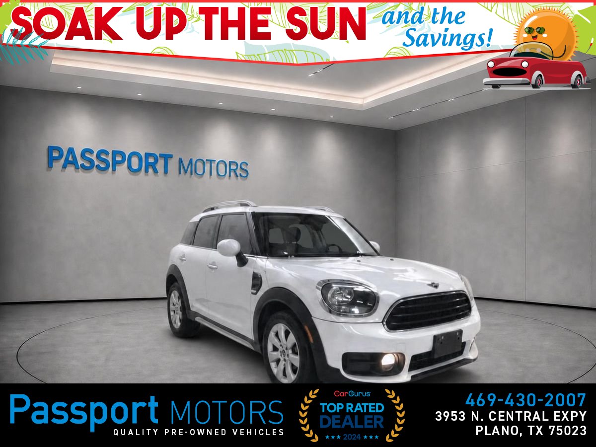 White 2019 MINI Countryman SUV / Crossover Front-Wheel Drive 6-Speed Automatic