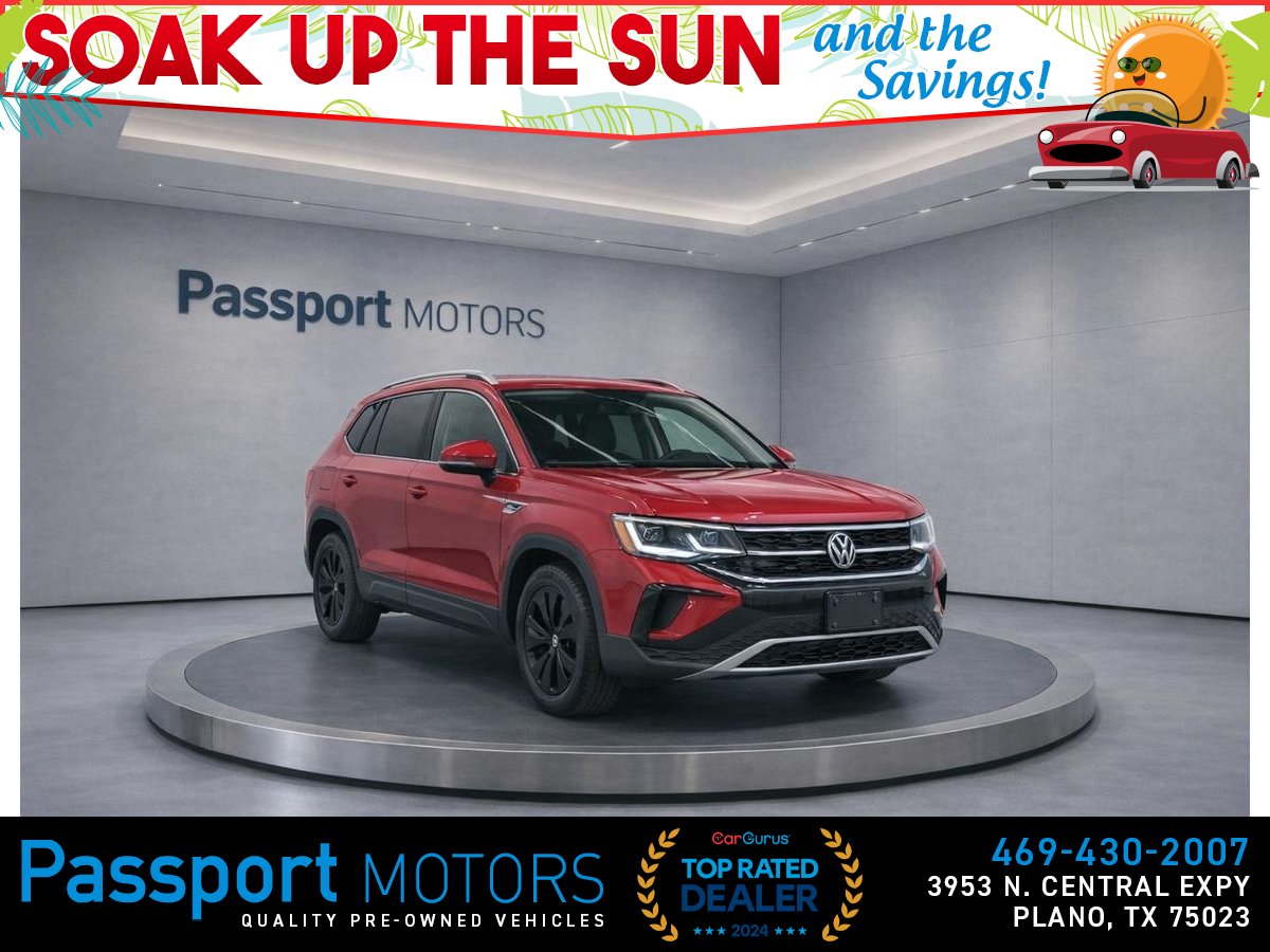 AURORA RED METALLIC 2025 Volkswagen Atlas Cross Sport SE 4Motion with Technology SUV / Crossover All-Wheel Drive 8-Speed Automatic