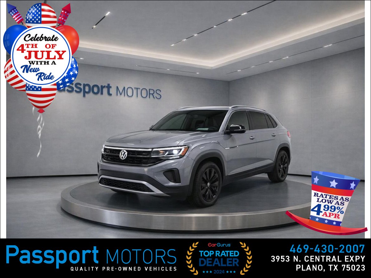 Silver 2024 Volkswagen Atlas Cross Sport SUV / Crossover All-Wheel Drive 8-Speed Automatic