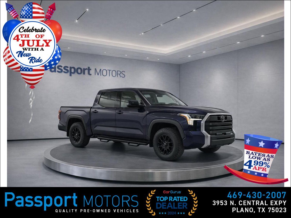 Blue 2023 Toyota Tundra Pickup Truck 4X2 Automatic