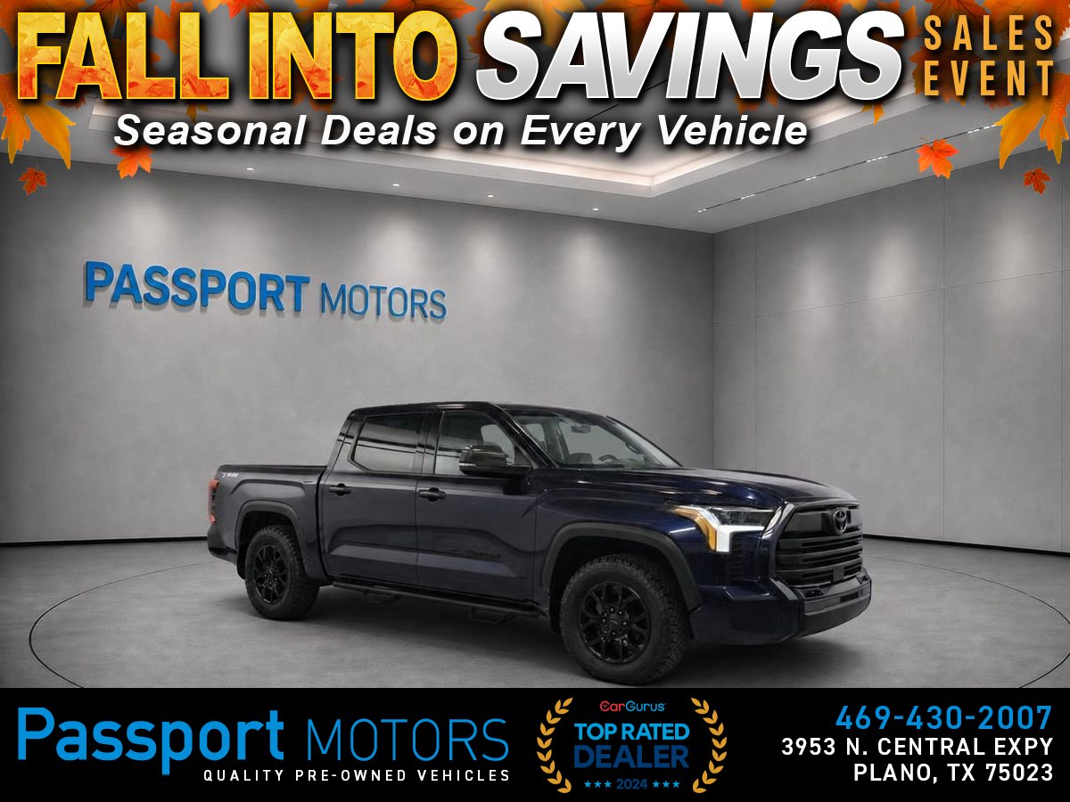 Blue 2023 Toyota Tundra Pickup Truck 4X2 Automatic
