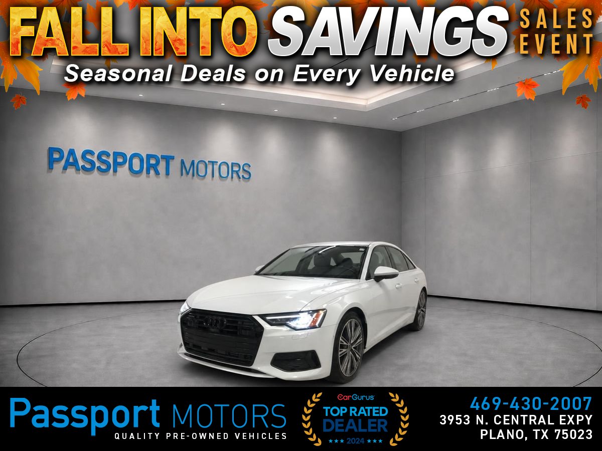 White 2023 Audi A6 Sedan All-Wheel Drive 7-Speed Dual Clutch