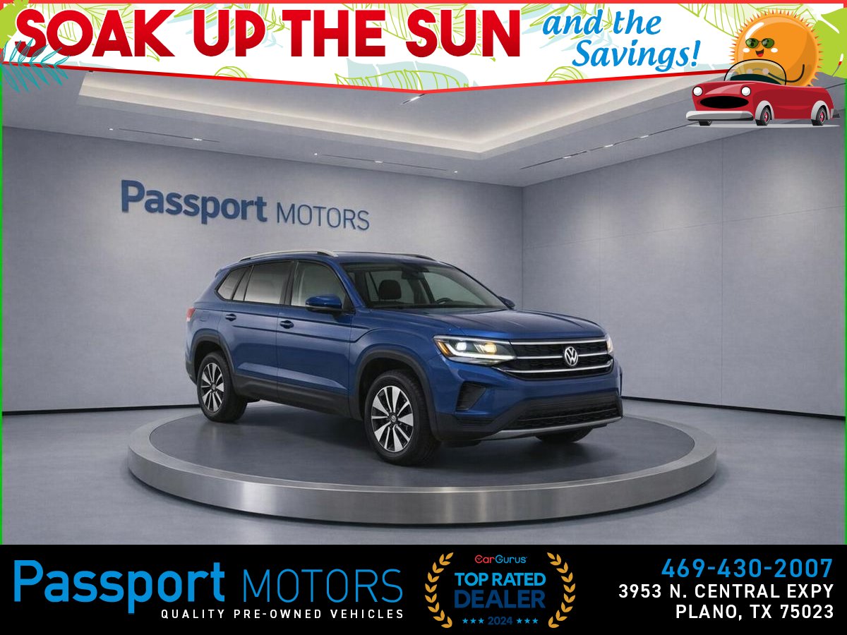 Blue 2025 Volkswagen Atlas SE FWD with Technology SUV / Crossover Front-Wheel Drive 8-Speed Automatic