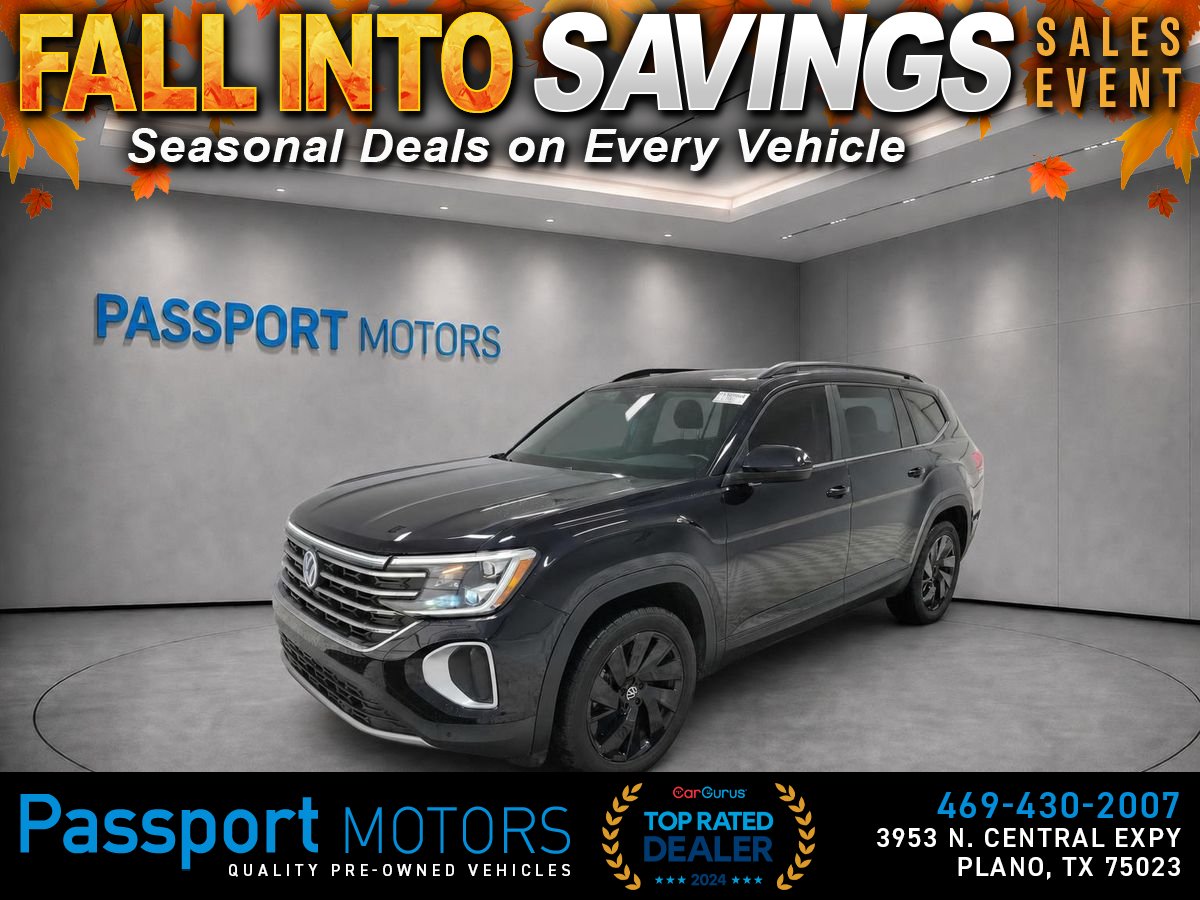 Black 2024 Volkswagen Atlas SUV / Crossover All-Wheel Drive 8-Speed Automatic