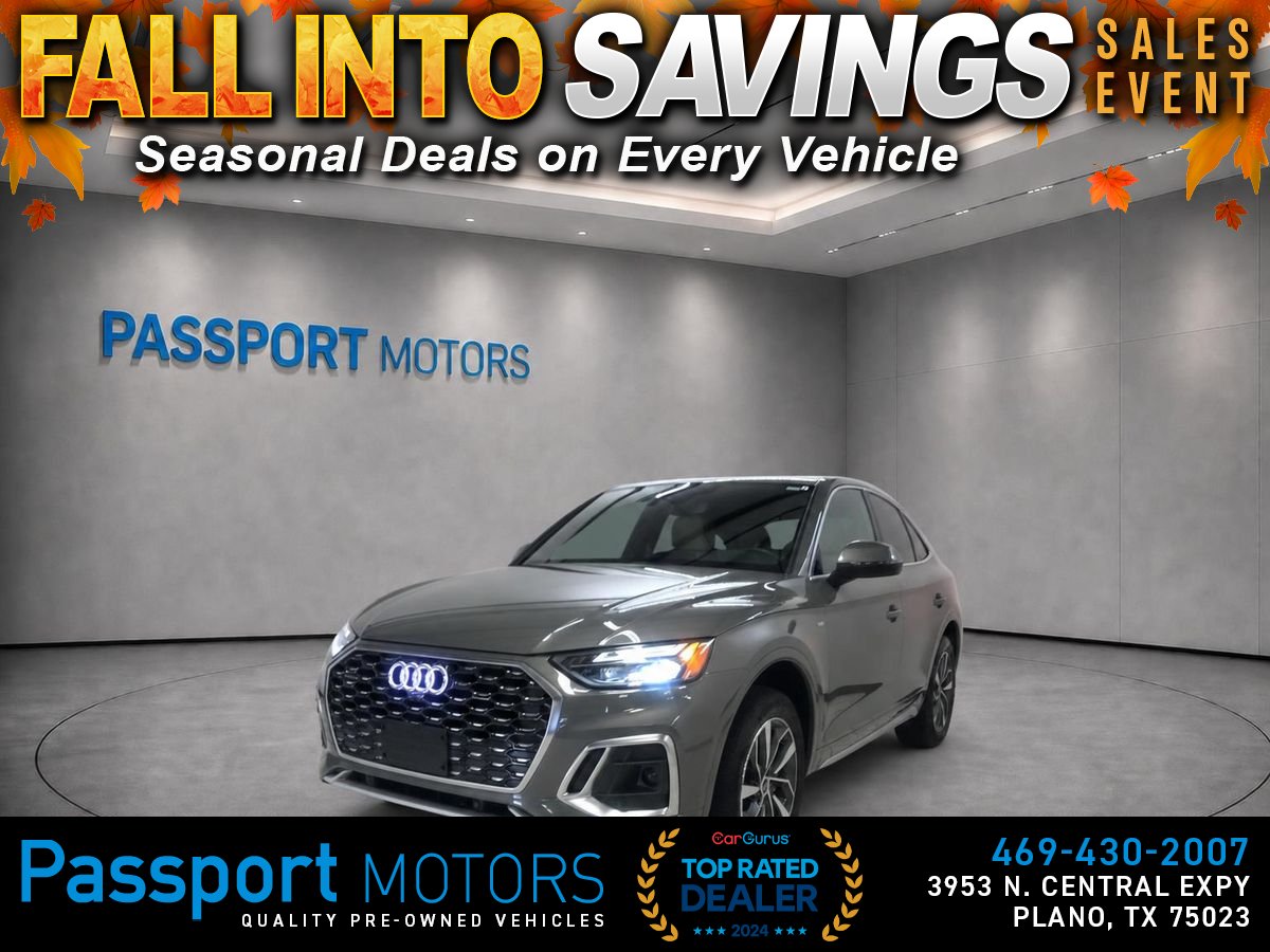 Gray 2023 Audi Q5 Sportback Sedan All-Wheel Drive 7-Speed Dual Clutch