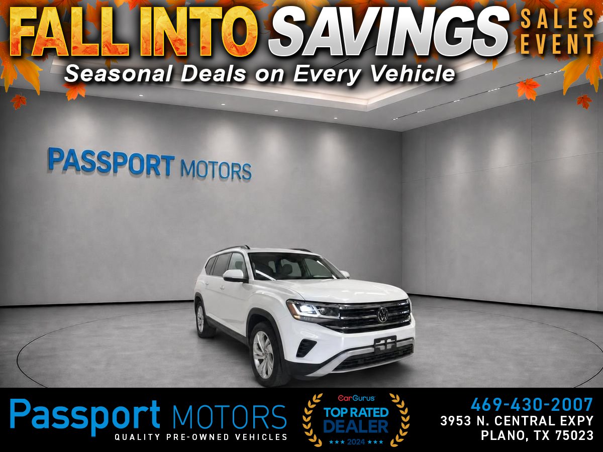 White 2023 Volkswagen Atlas SUV / Crossover All-Wheel Drive 8-Speed Automatic