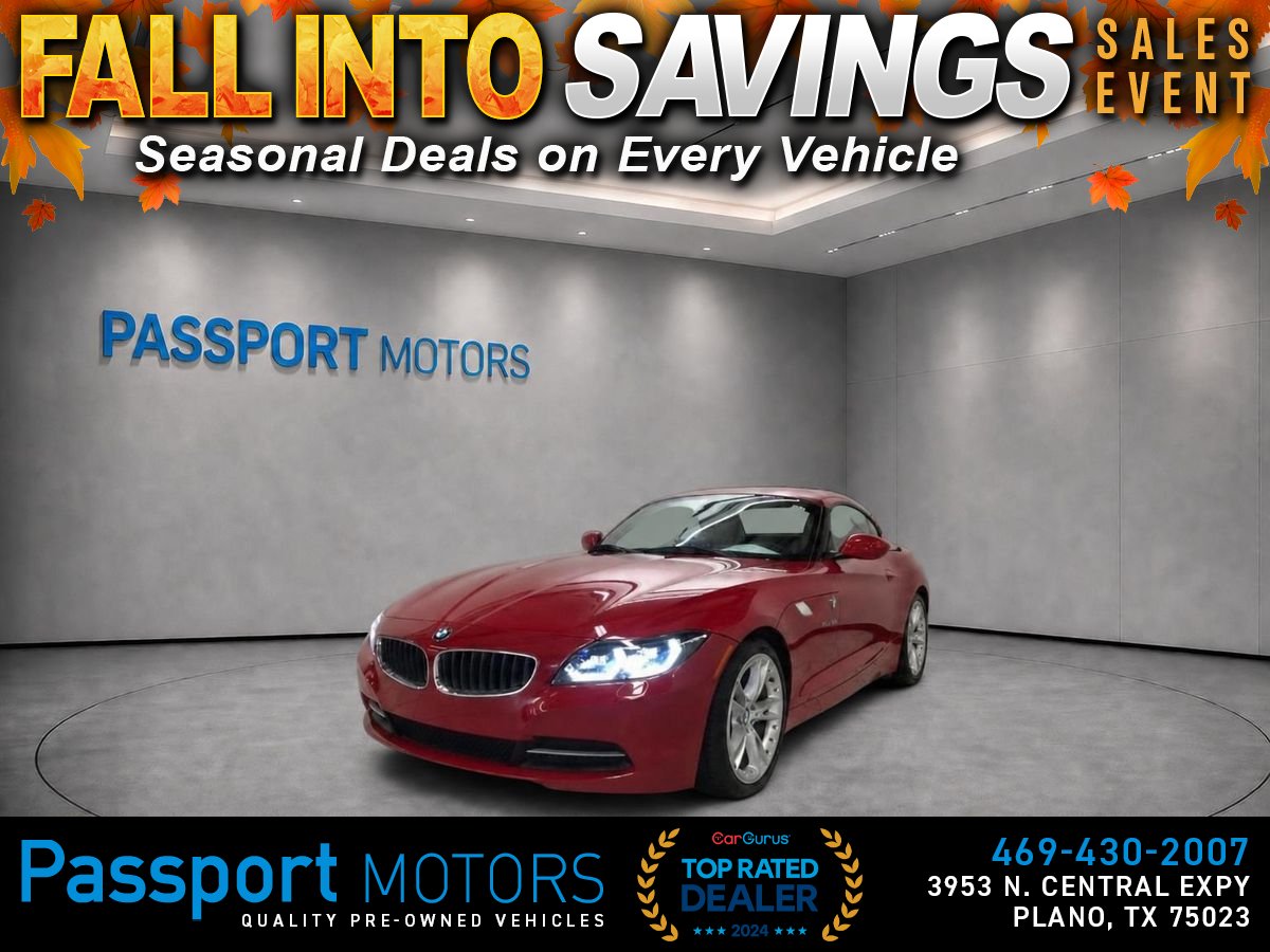 Red 2009 BMW Z4 Convertible Rear-Wheel Drive 6-Speed Automatic Overdrive