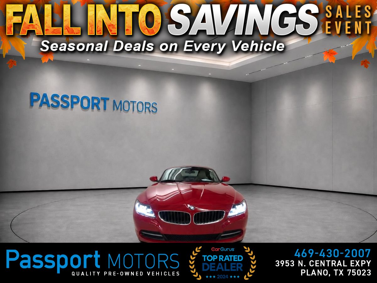 Red 2009 BMW Z4 Convertible Rear-Wheel Drive 6-Speed Automatic Overdrive
