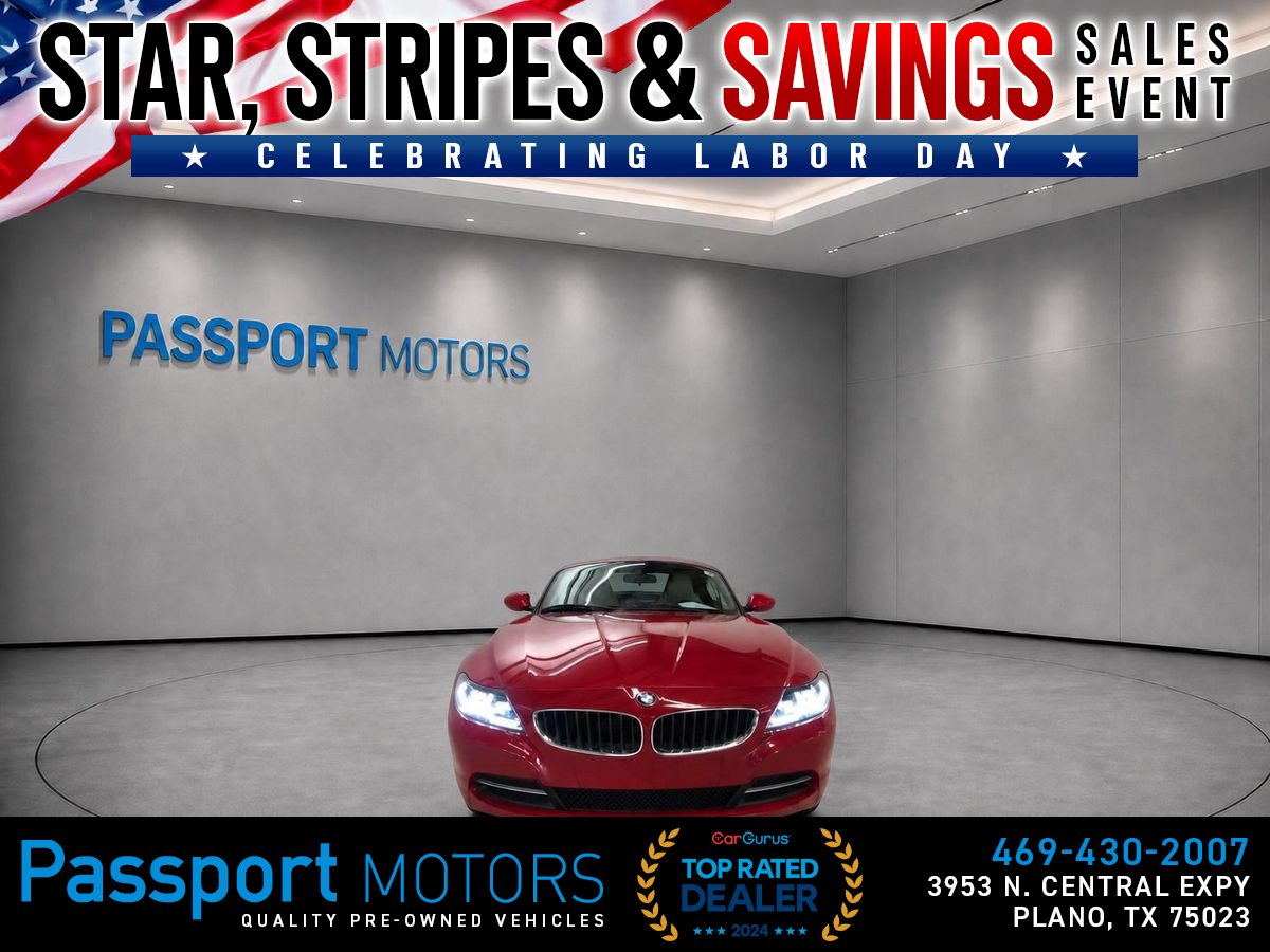 Red 2009 BMW Z4 Convertible Rear-Wheel Drive 6-Speed Automatic Overdrive