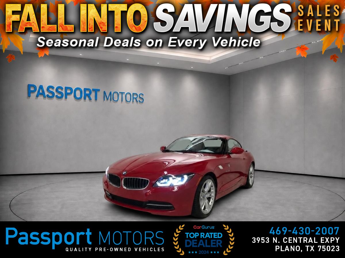 Red 2009 BMW Z4 Convertible Rear-Wheel Drive 6-Speed Automatic Overdrive
