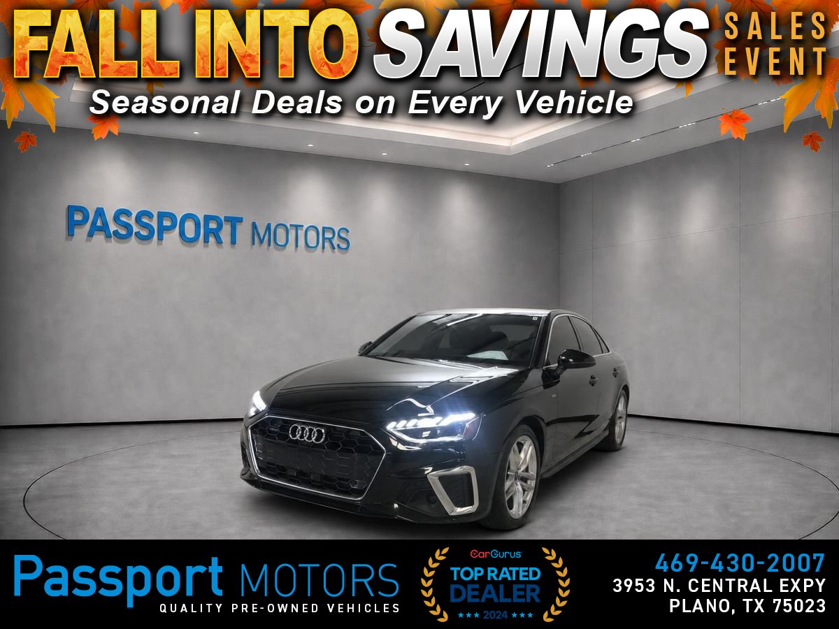 Black 2023 Audi A4 Sedan All-Wheel Drive 7-Speed Dual Clutch