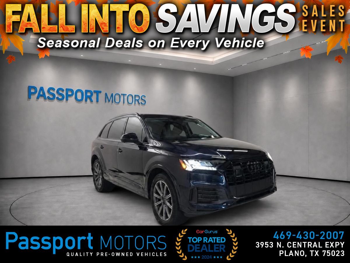 Blue 2023 Audi Q7 SUV / Crossover All-Wheel Drive 8-Speed Automatic