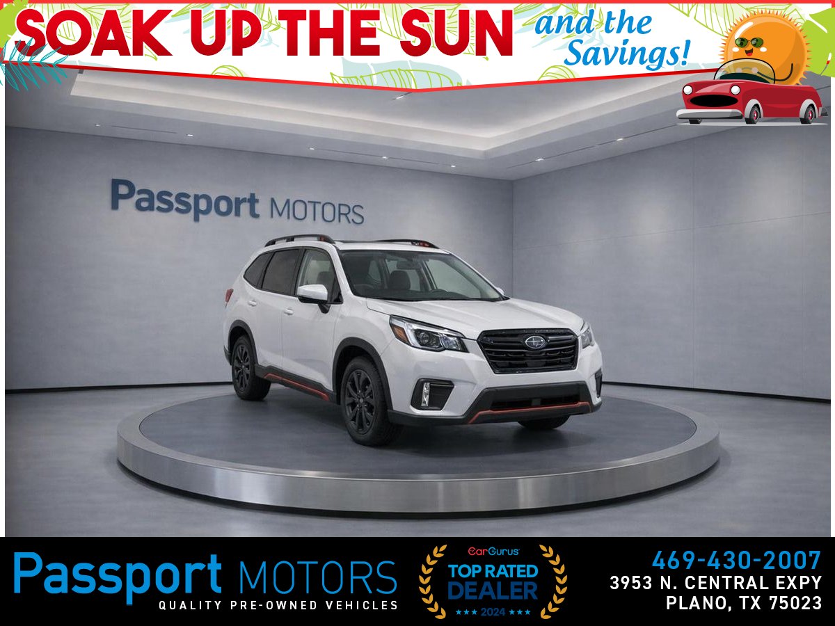 Gray 2023 Subaru Forester Sport Crossover AWD SUV / Crossover All-Wheel Drive 7-Speed CVT