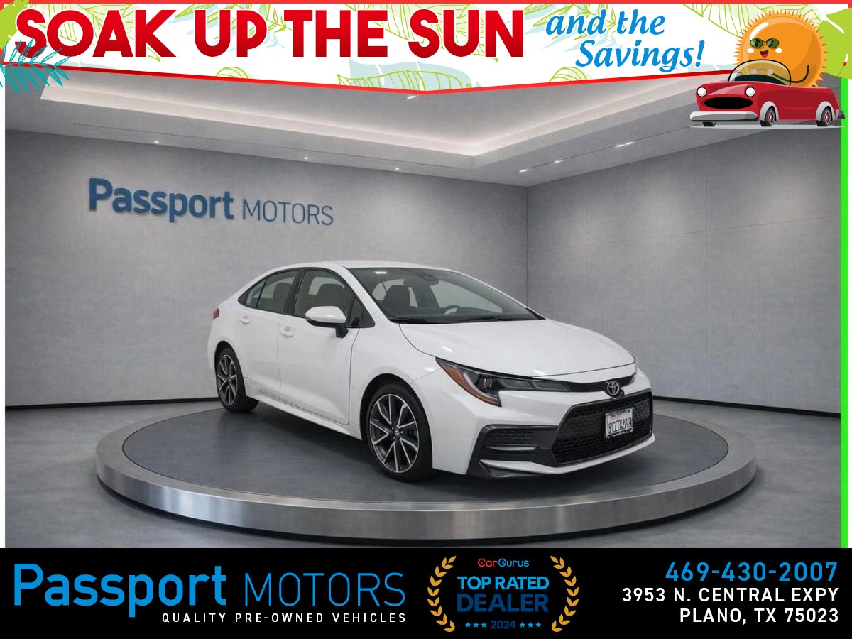 White 2022 Toyota Corolla Sedan Front-Wheel Drive Continuously Variable Transmission