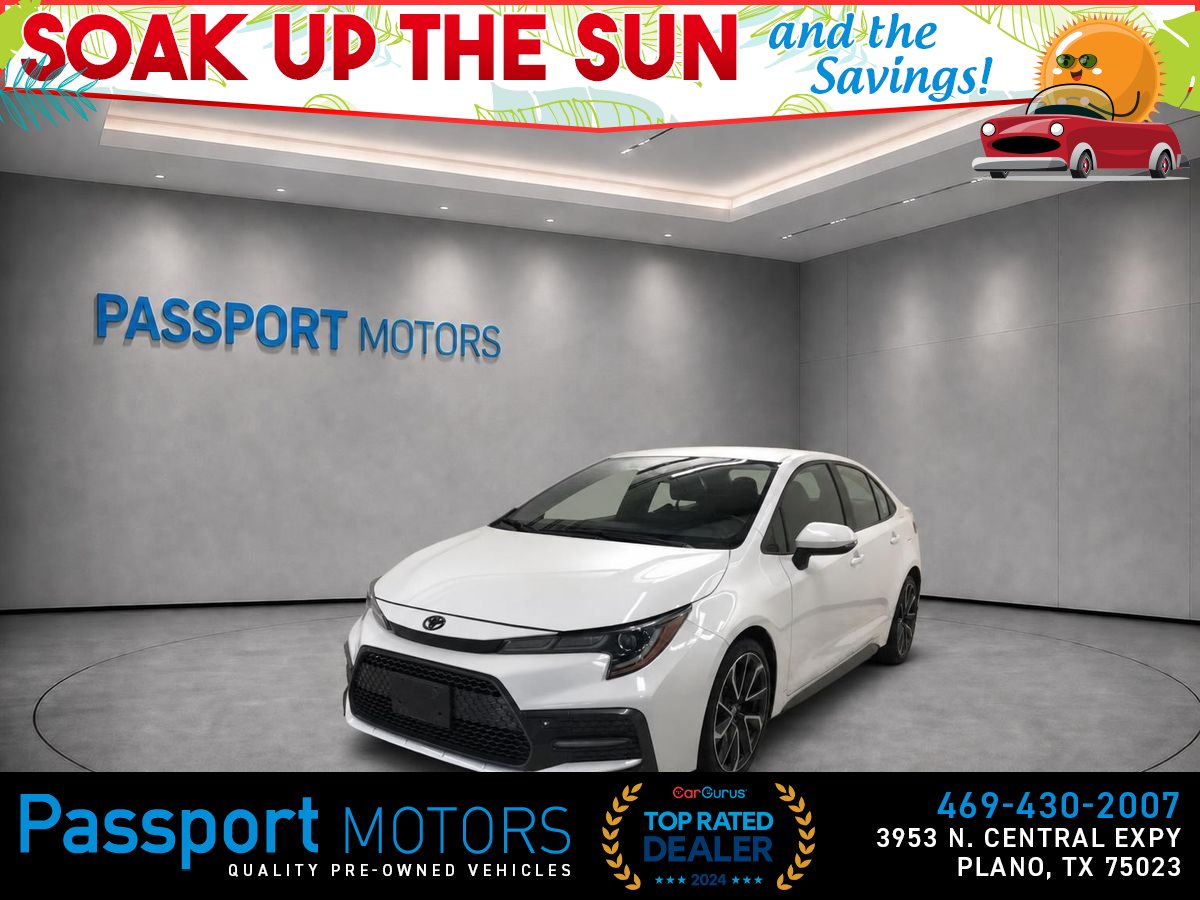 White 2022 Toyota Corolla Sedan Front-Wheel Drive Continuously Variable Transmission