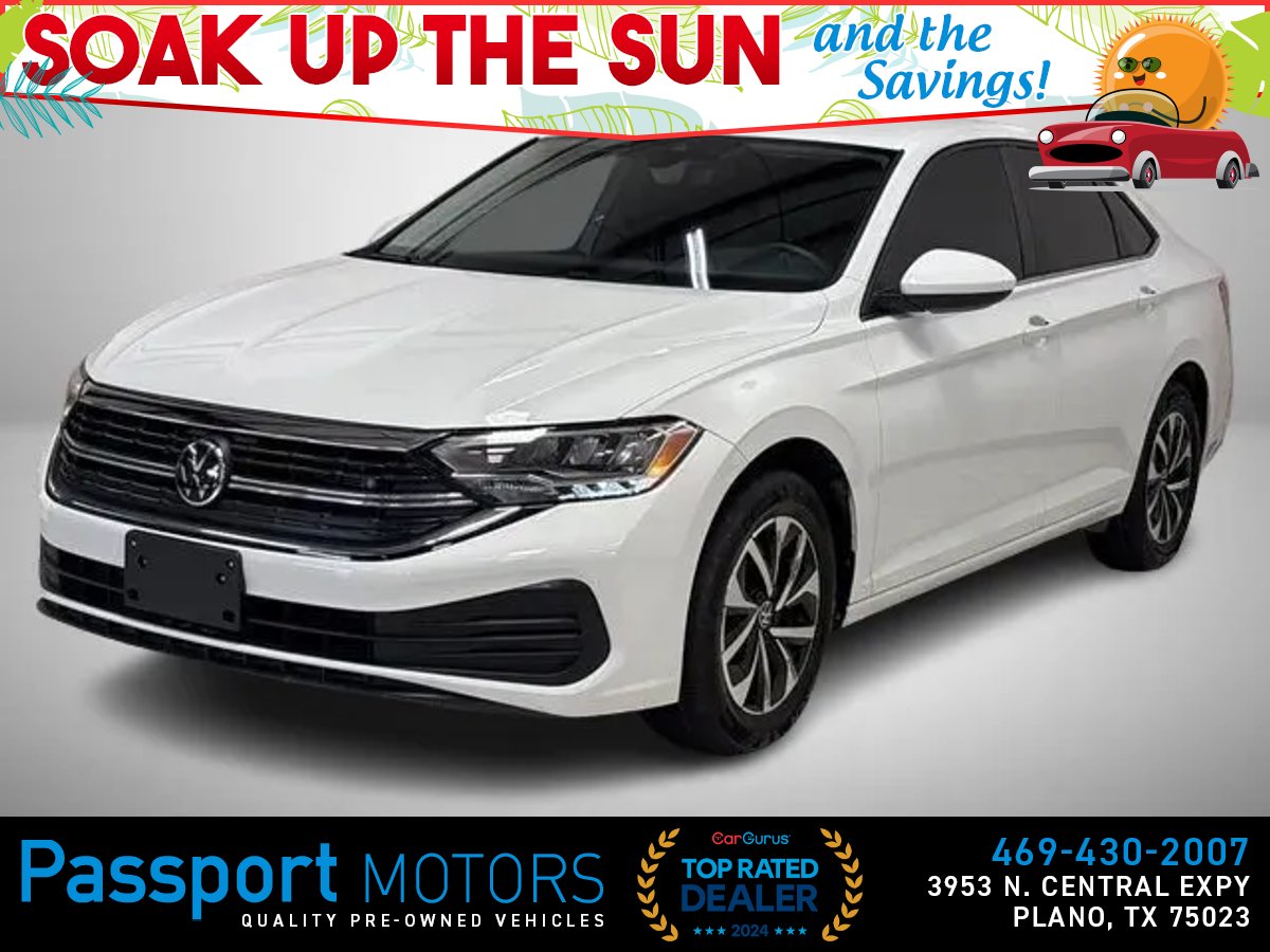 White 2024 Volkswagen Jetta S FWD Sedan Front-Wheel Drive 8-Speed Automatic