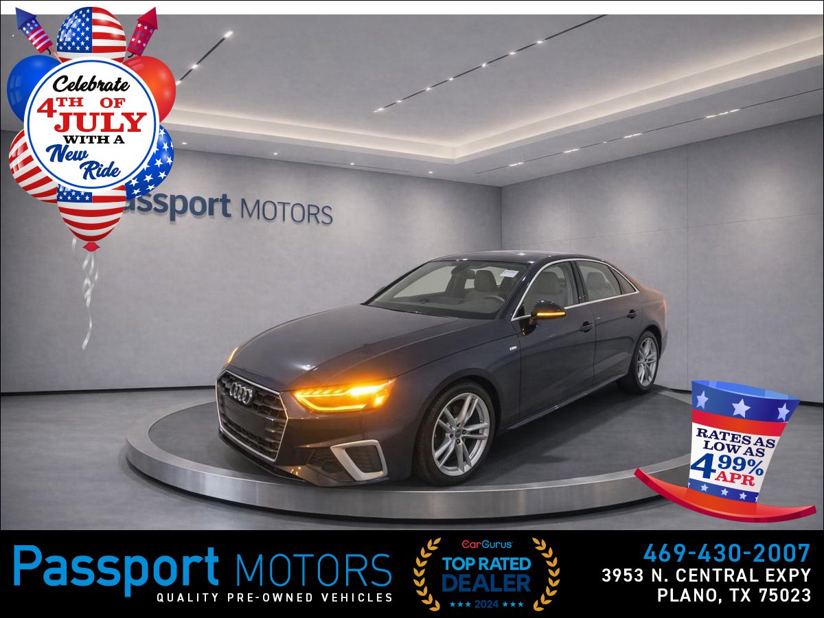 Blue 2021 Audi A4 Sedan All-Wheel Drive 7-Speed Dual Clutch