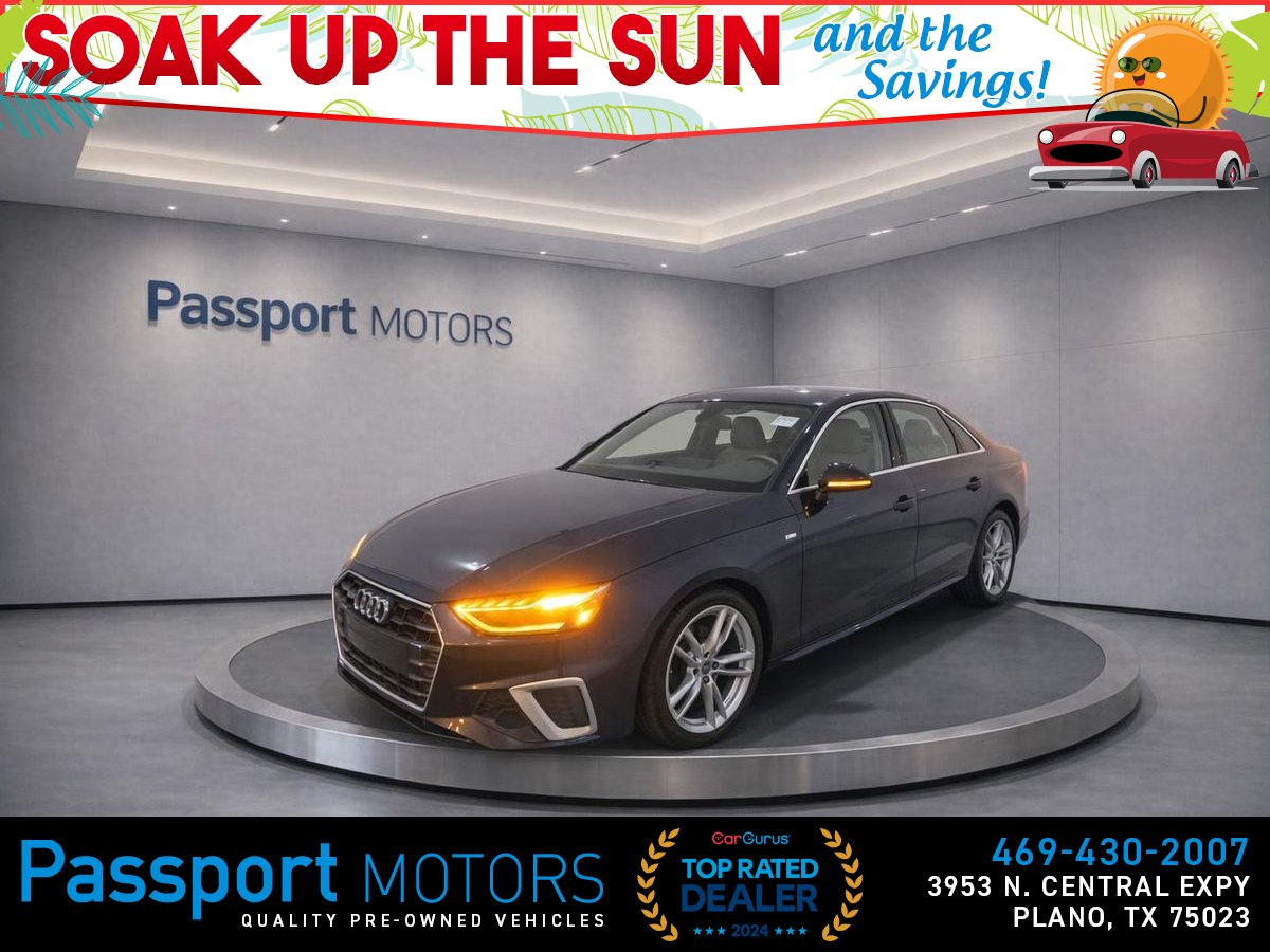 Blue 2021 Audi A4 Sedan All-Wheel Drive 7-Speed Dual Clutch