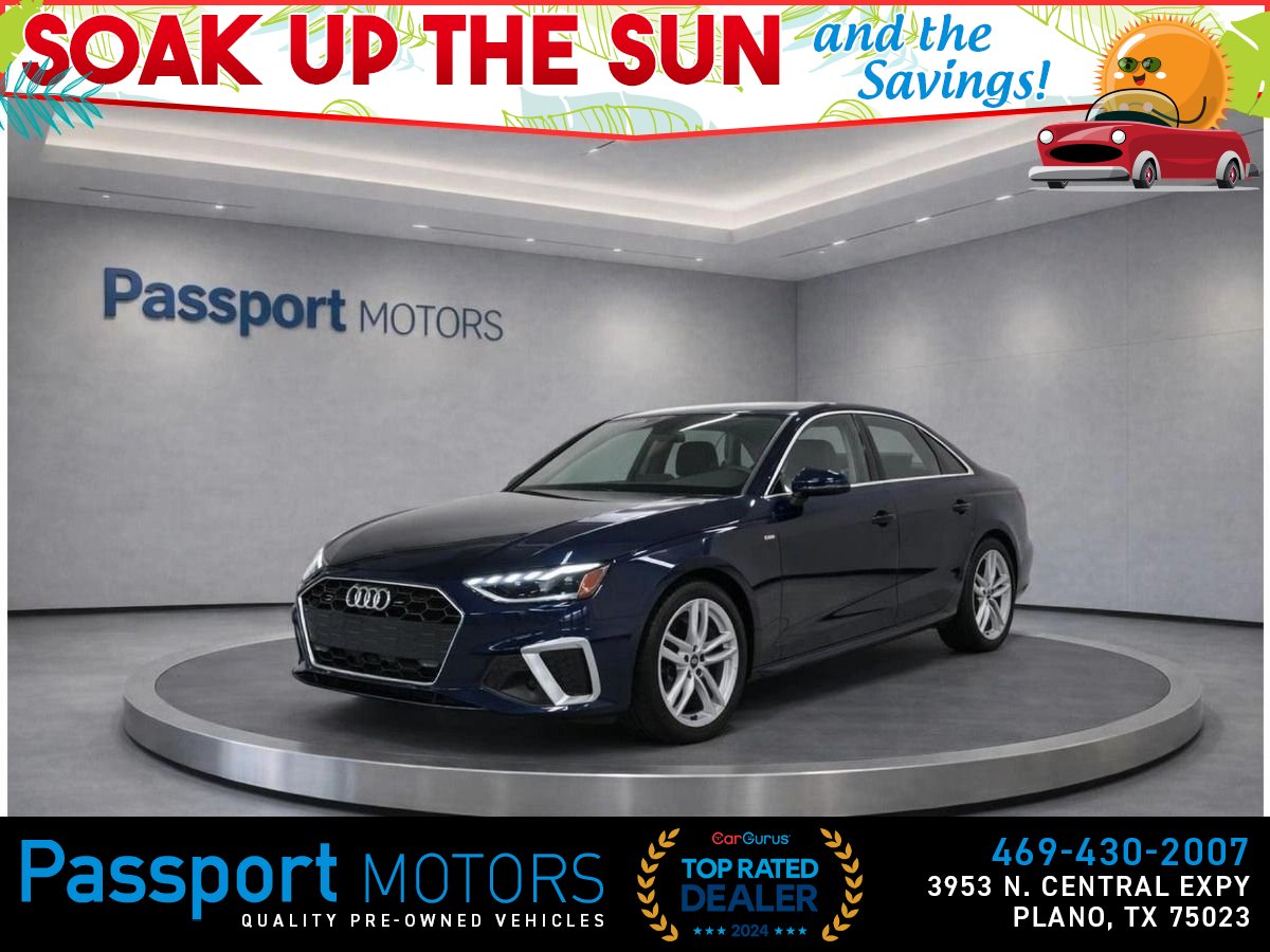 Blue 2021 Audi A4 Sedan All-Wheel Drive 7-Speed Dual Clutch