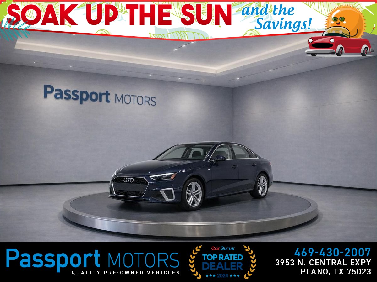 Blue 2021 Audi A4 Sedan All-Wheel Drive 7-Speed Dual Clutch