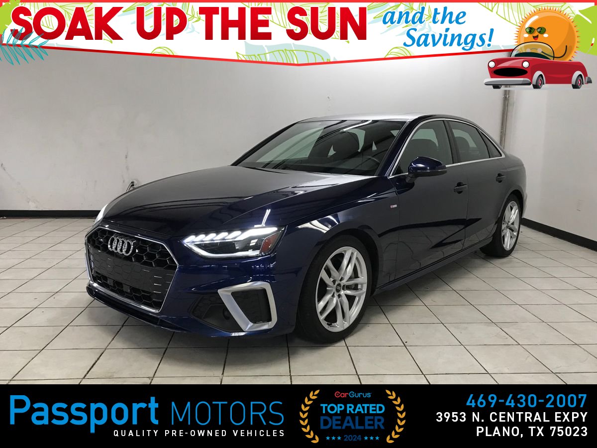 Blue 2021 Audi A4 Sedan All-Wheel Drive 7-Speed Dual Clutch
