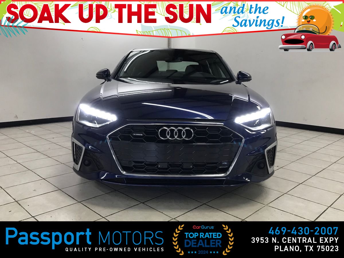 Blue 2021 Audi A4 Sedan All-Wheel Drive 7-Speed Dual Clutch