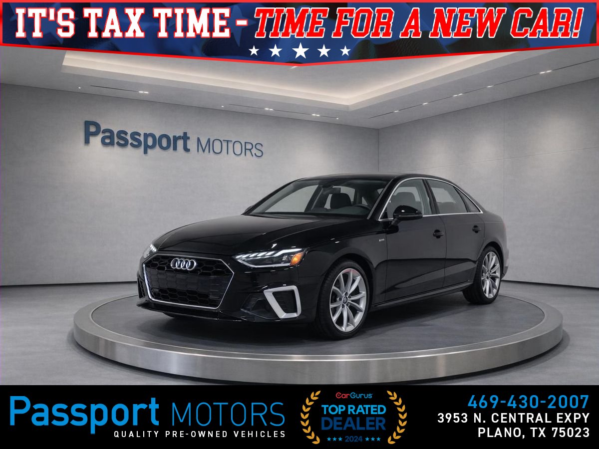 Blue 2021 Audi A4 quattro Premium Plus S Line 45 TFSI AWD Sedan All-Wheel Drive 7-Speed Dual Clutch