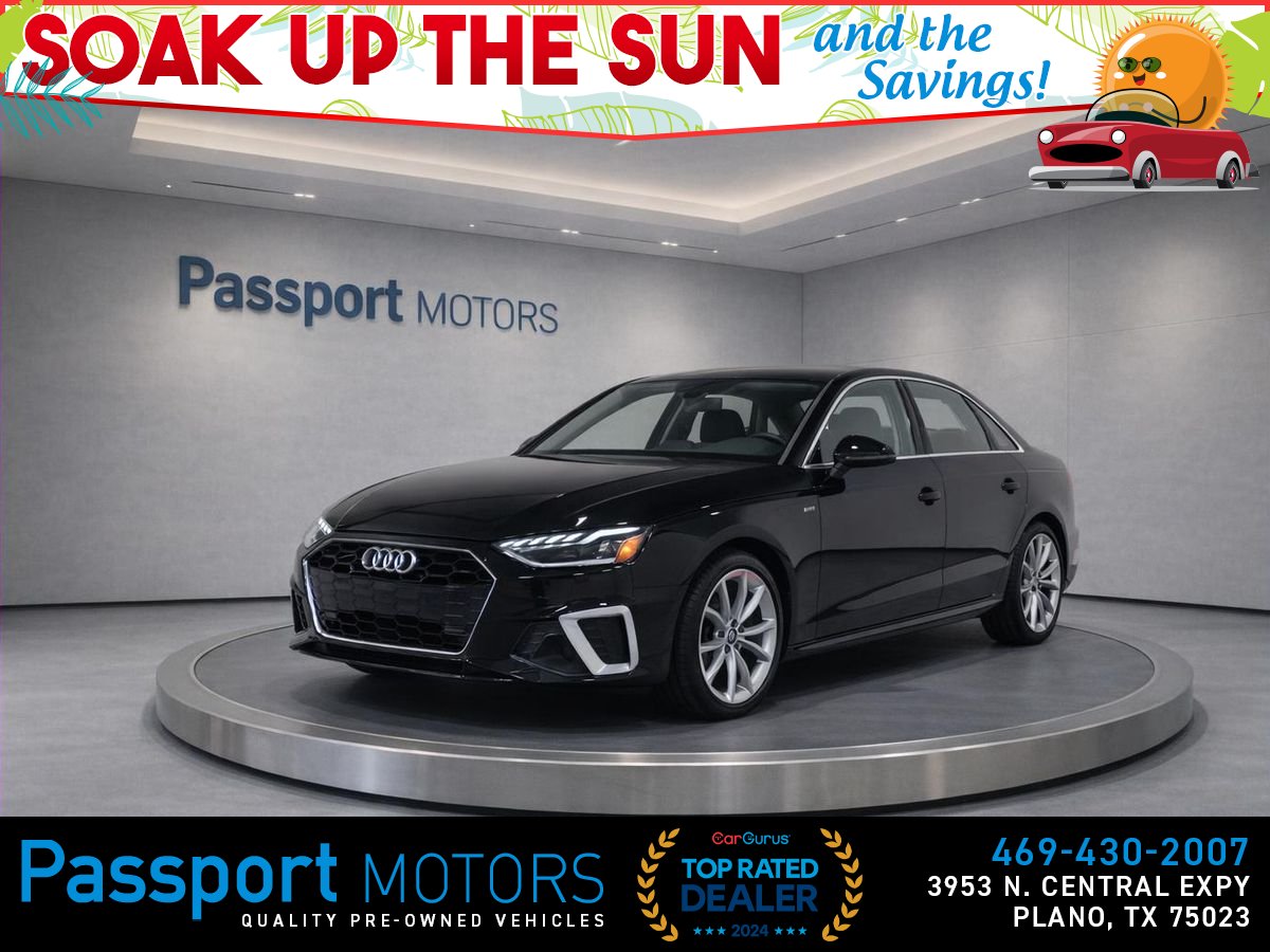 Black 2021 Audi A4 quattro Premium Plus S Line 45 TFSI AWD Sedan All-Wheel Drive 7-Speed Dual Clutch