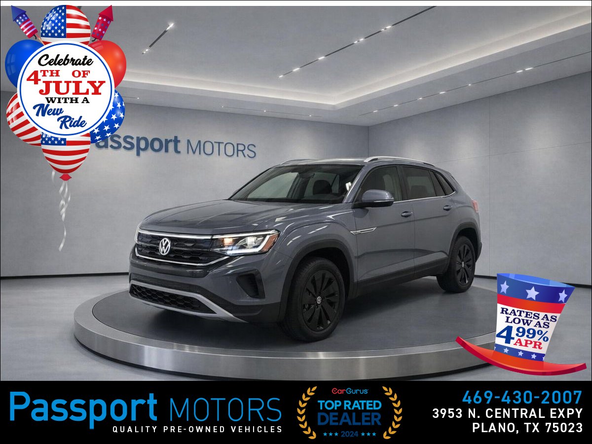 Gray (PLATINUM GREY METALIC) 2024 Volkswagen Atlas Cross Sport SUV / Crossover Front-Wheel Drive 8-Speed Automatic