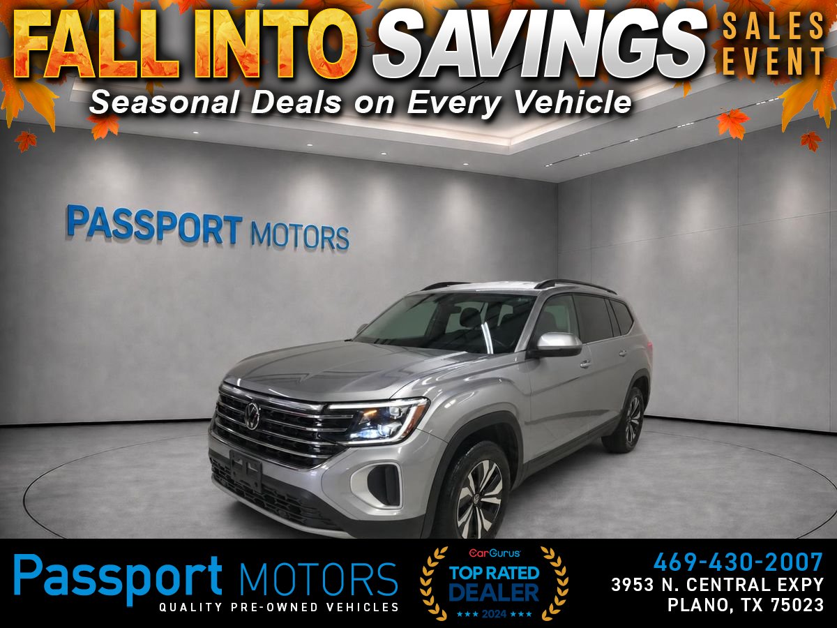 Silver 2025 Volkswagen Atlas SUV / Crossover Front-Wheel Drive 8-Speed Automatic