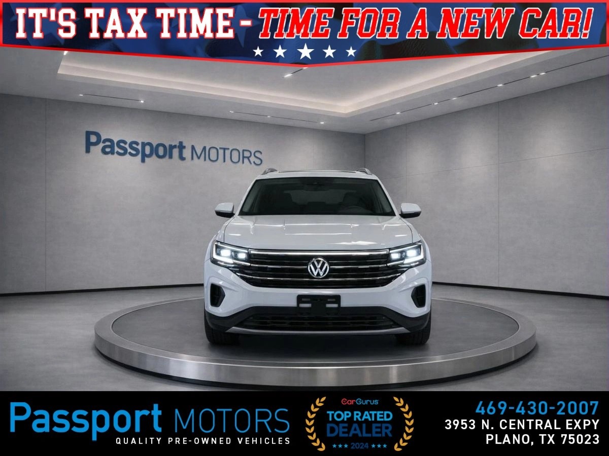 White 2024 Volkswagen Atlas SE FWD with Technology SUV / Crossover Front-Wheel Drive 8-Speed Automatic