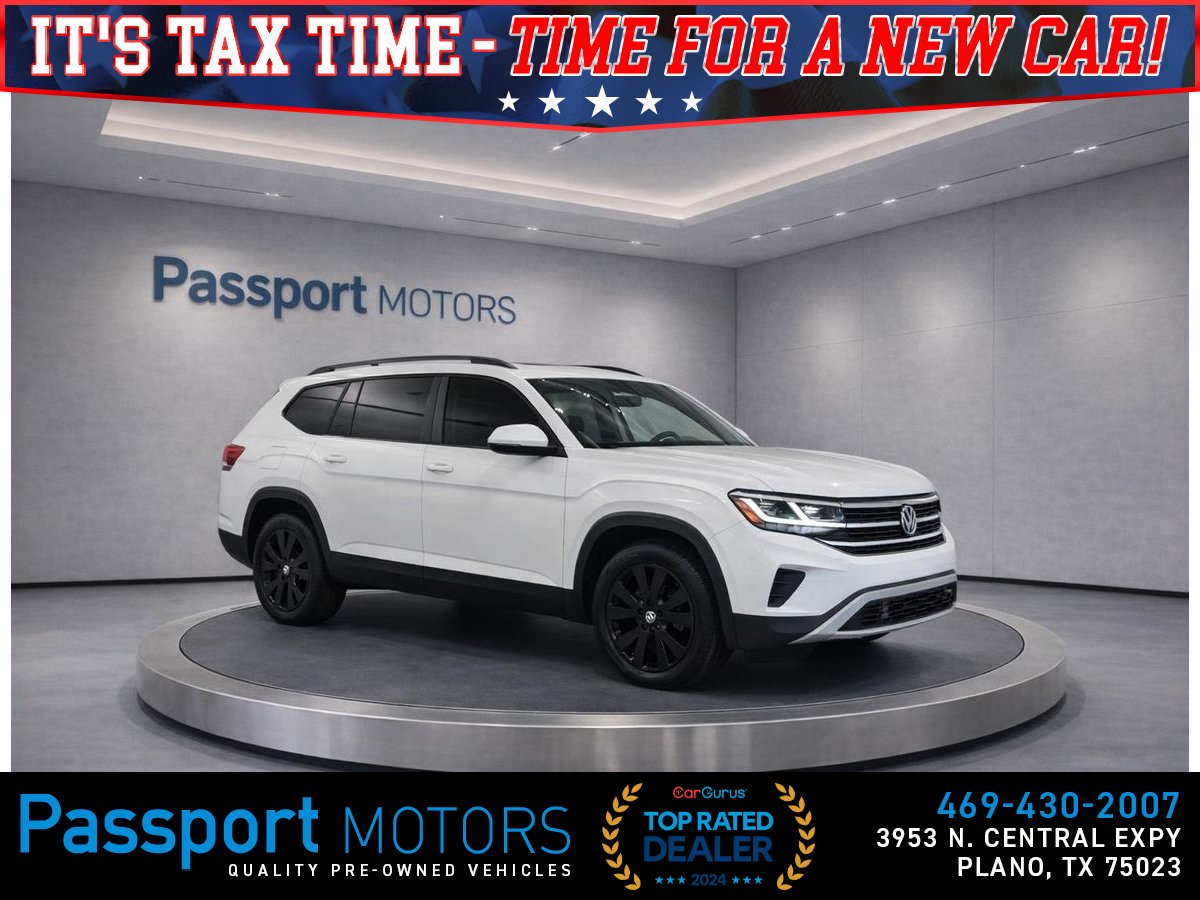 White 2024 Volkswagen Atlas SE FWD with Technology SUV / Crossover Front-Wheel Drive 8-Speed Automatic