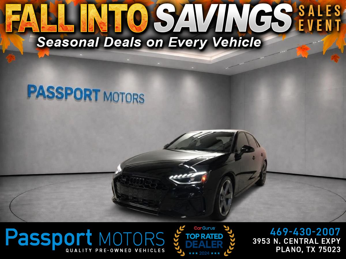 Black 2024 Audi A4 Sedan All-Wheel Drive 7-Speed Dual Clutch