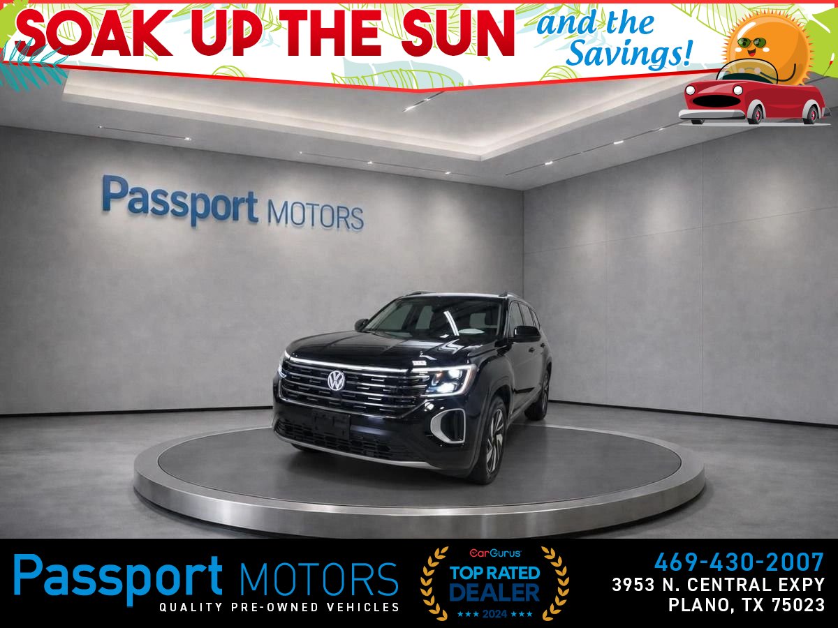 Black 2025 Volkswagen Atlas SUV / Crossover All-Wheel Drive 8-Speed Automatic