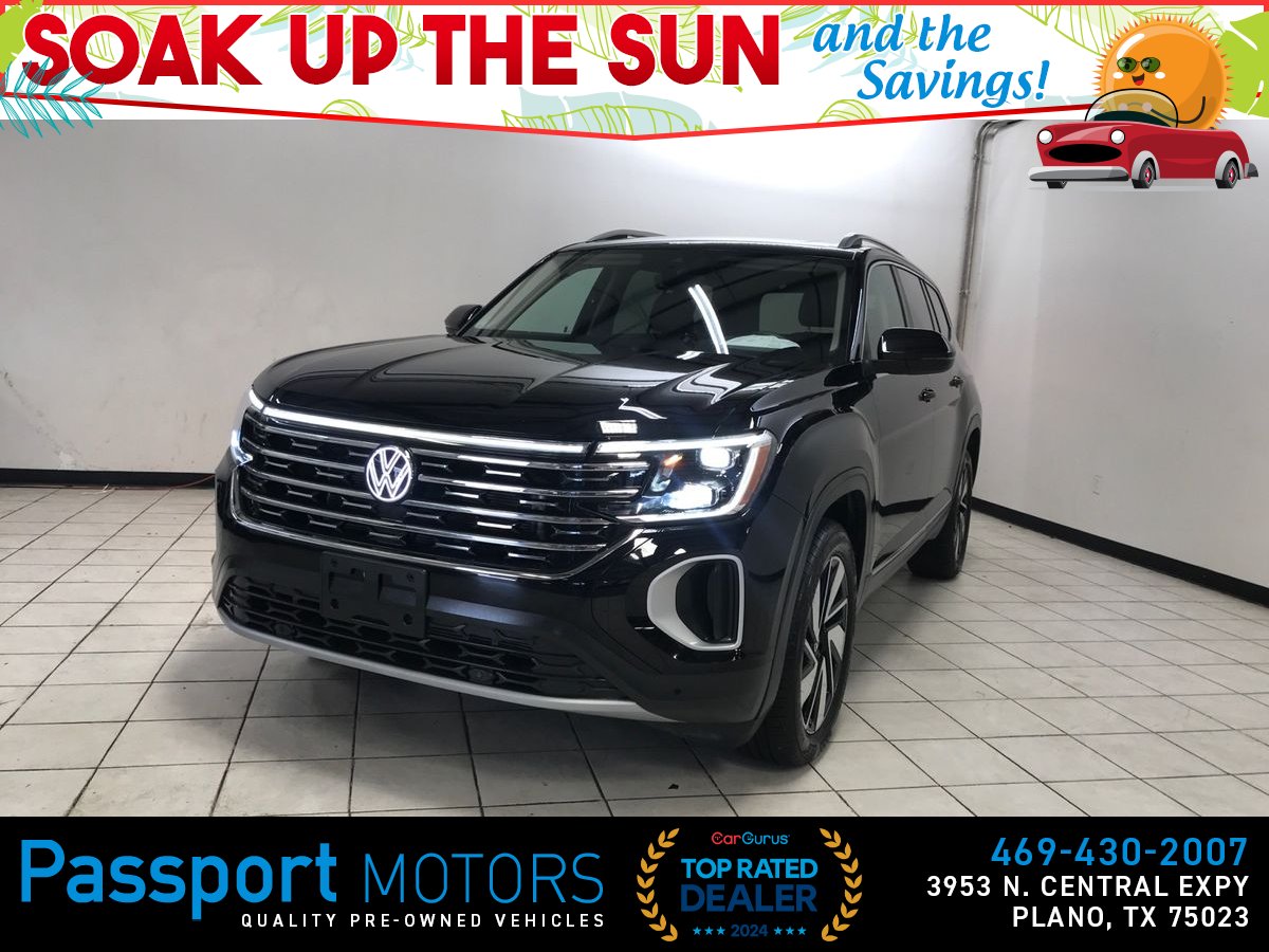 Black 2025 Volkswagen Atlas SUV / Crossover All-Wheel Drive 8-Speed Automatic