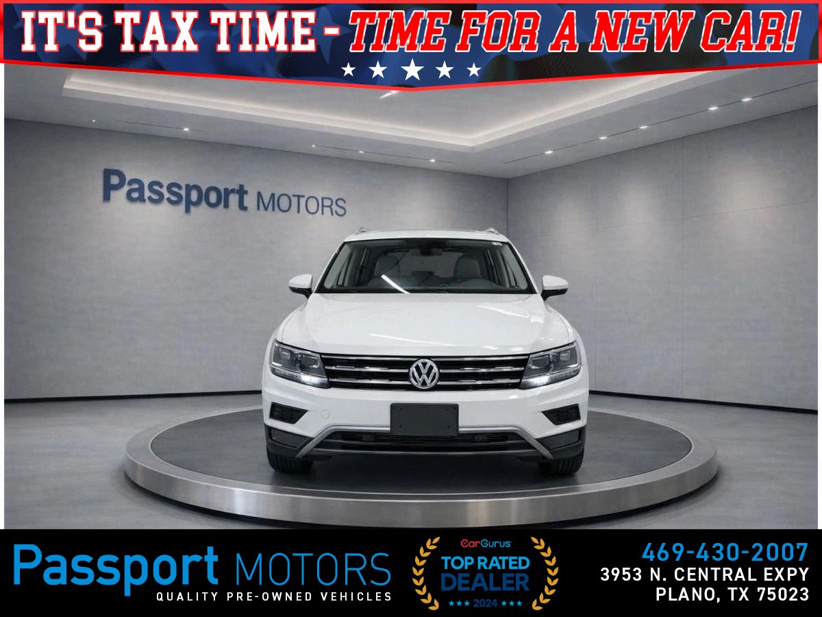 White 2020 Volkswagen Tiguan SEL FWD SUV / Crossover Front-Wheel Drive 8-Speed Automatic