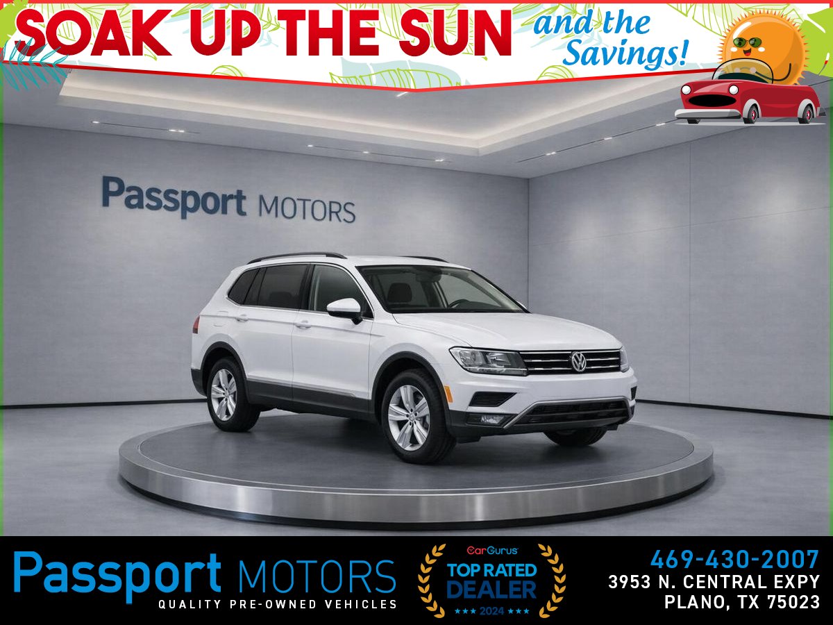 White 2020 Volkswagen Tiguan SUV / Crossover Front-Wheel Drive 8-Speed Automatic