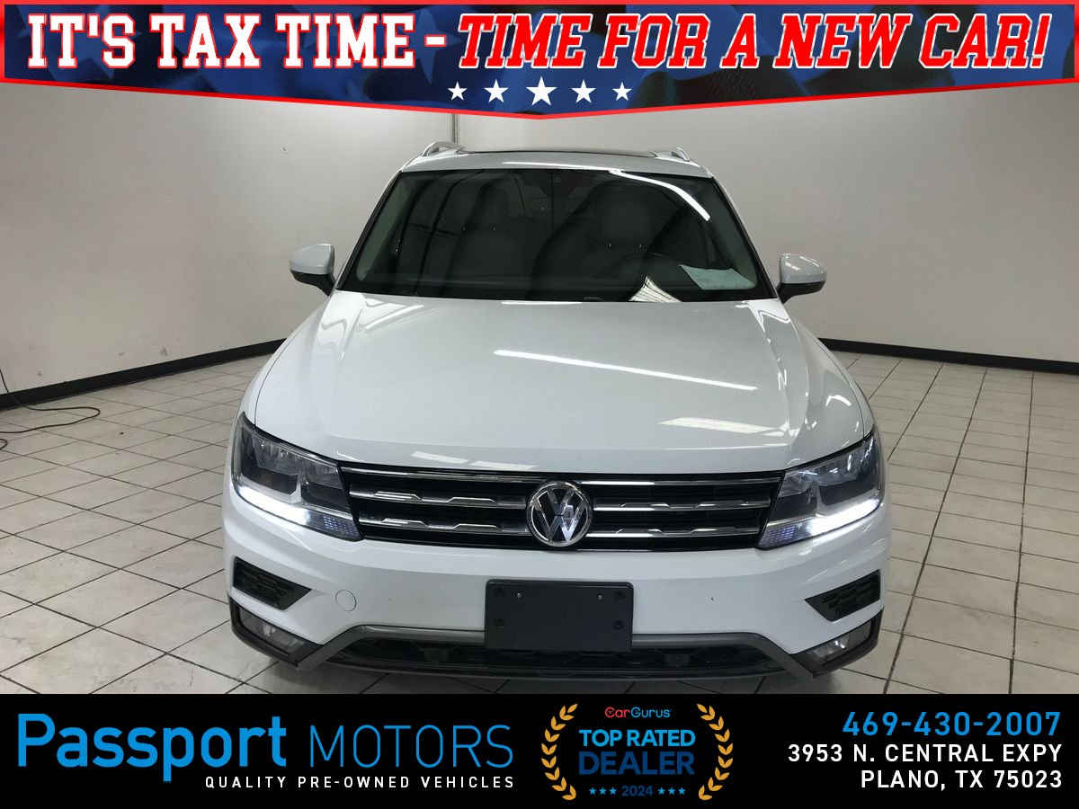 White 2020 Volkswagen Tiguan SEL FWD SUV / Crossover Front-Wheel Drive 8-Speed Automatic