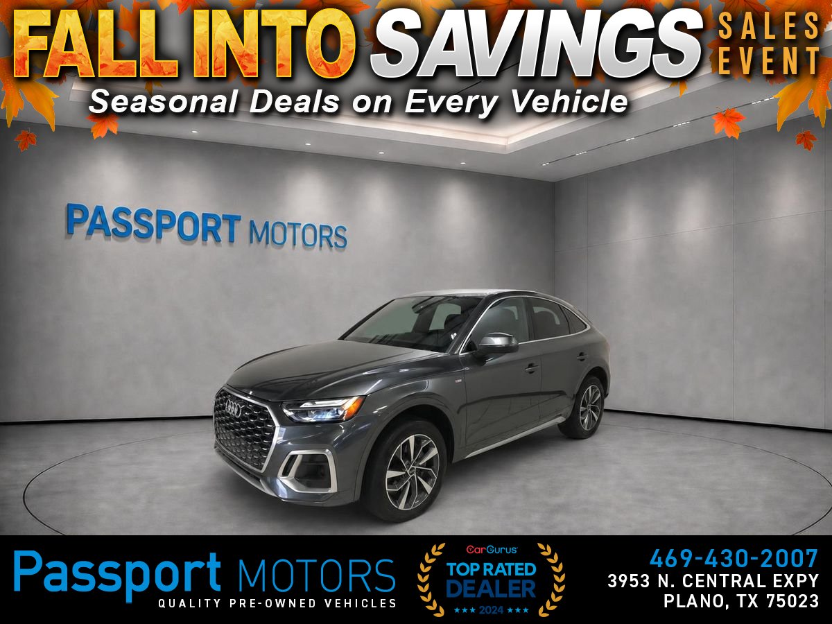 Gray 2023 Audi Q5 Sportback Sedan All-Wheel Drive 7-Speed Dual Clutch