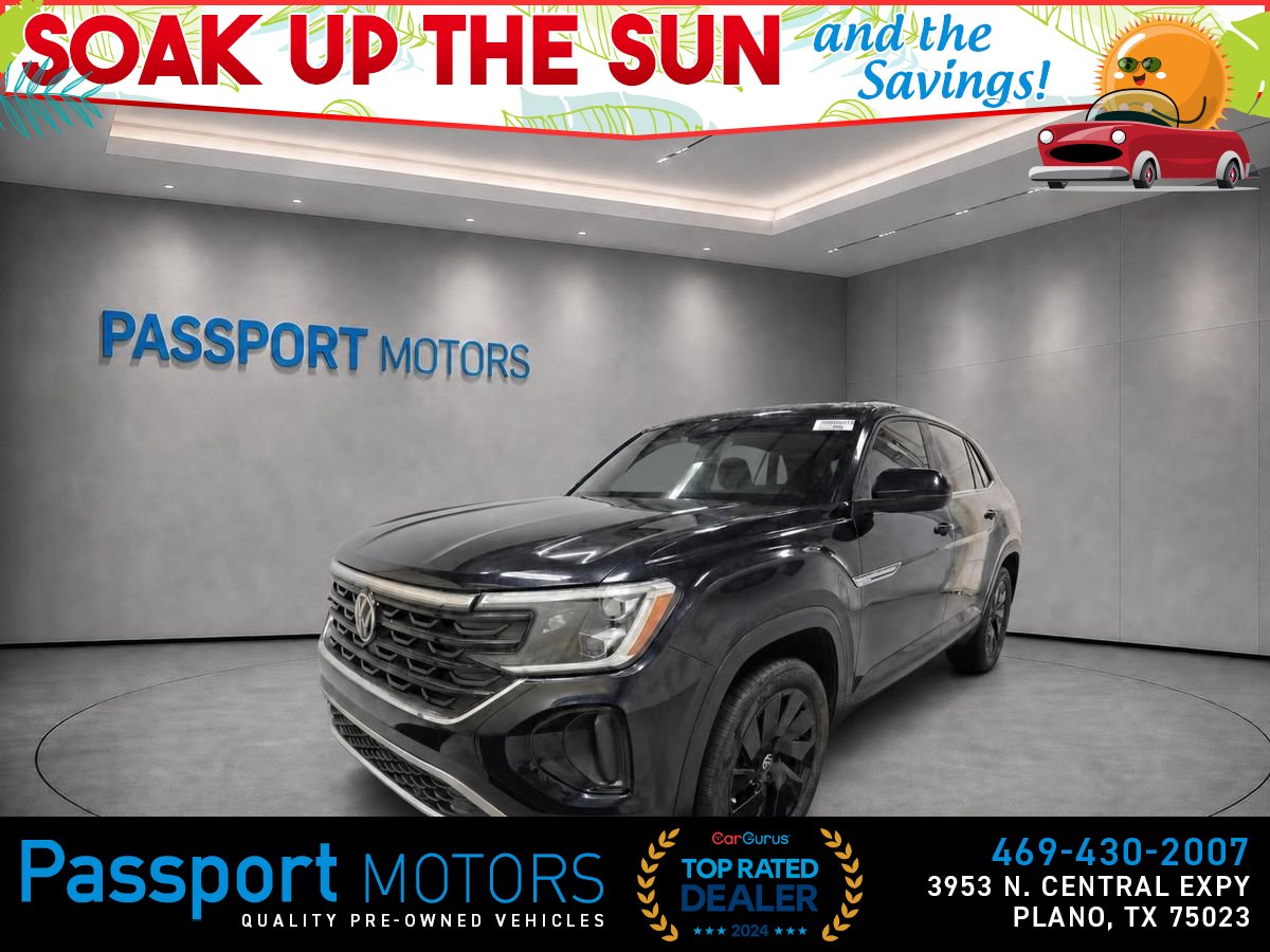 Black 2024 Volkswagen Atlas Cross Sport SUV / Crossover Front-Wheel Drive 8-Speed Automatic