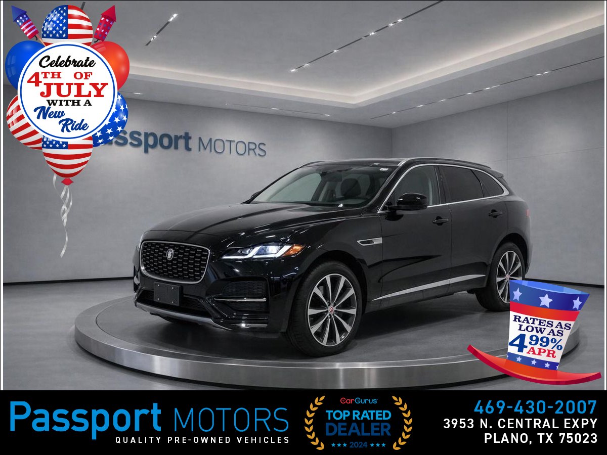 Black 2023 Jaguar F-PACE SUV / Crossover All-Wheel Drive 8-Speed Automatic