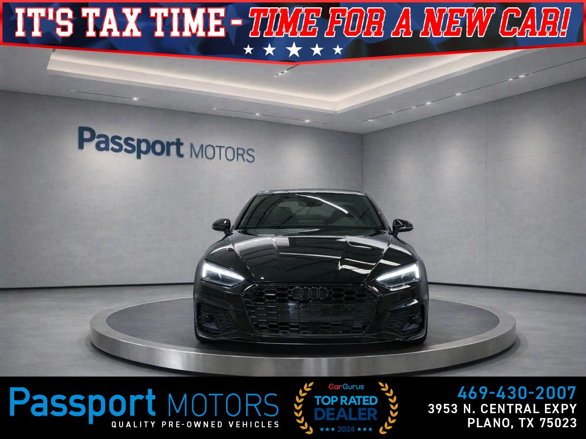 Black 2023 Audi A5 Sportback quattro Premium Plus S Line 45 TFSI AWD Sedan All-Wheel Drive 7-Speed Dual Clutch