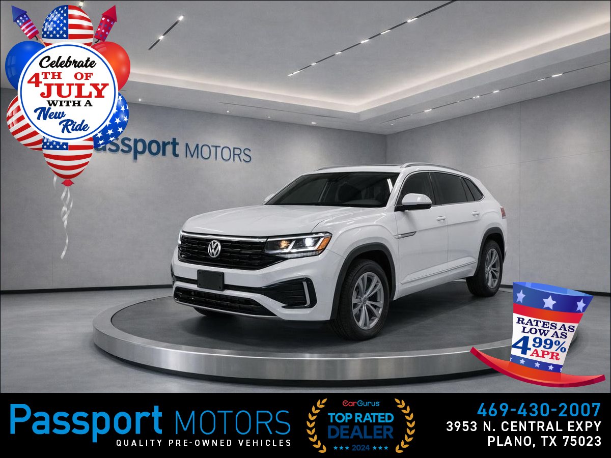 White 2024 Volkswagen Atlas Cross Sport SUV / Crossover All-Wheel Drive 8-Speed Automatic
