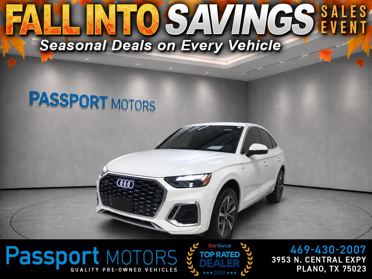 White 2023 Audi Q5 Sportback Sedan All-Wheel Drive 7-Speed Dual Clutch